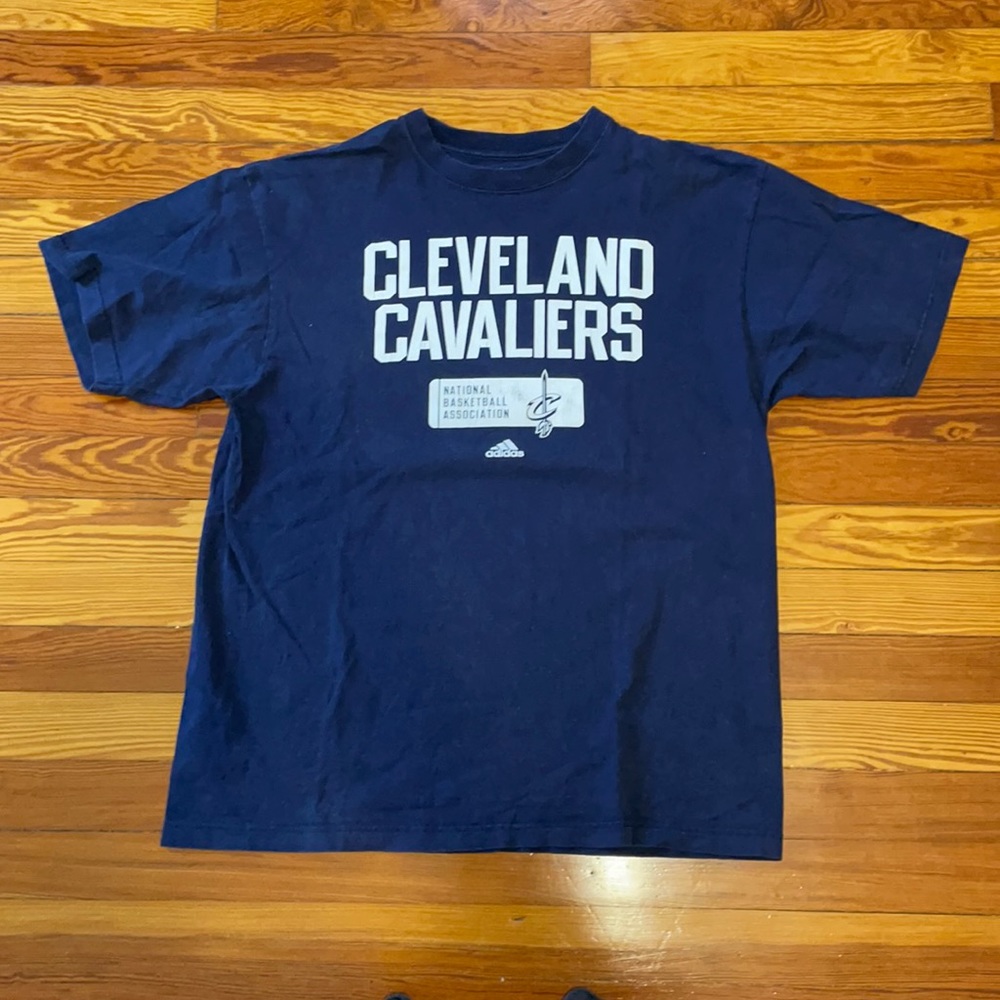 Cleveland Cavaliers NBA Navy Adidas T shirt